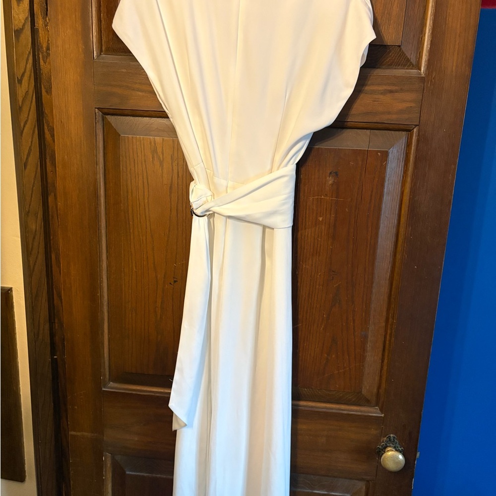 KEEPSAKE ivory motor jumpsuit with Ribbon Label